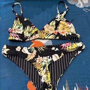 Rip Curl Black Floral Bikini